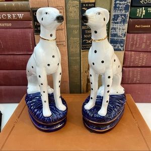 Pair of Staffordshire Dalmatian Bookends